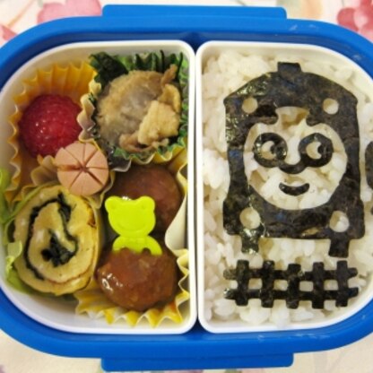 リピ☆
今回は3歳息子の幼稚園弁当に。
冷めてもおいしー♪
見事完食！！